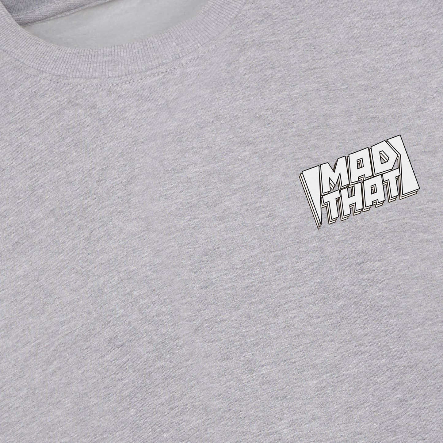 Mad That Left Pocket Logo Sweatshirt | White Static