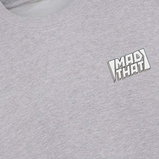 Mad That Left Pocket Logo Sweatshirt | White Static