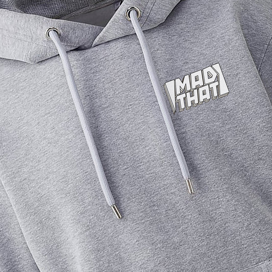 Mad That Left Pocket Logo Hoodie | White Static
