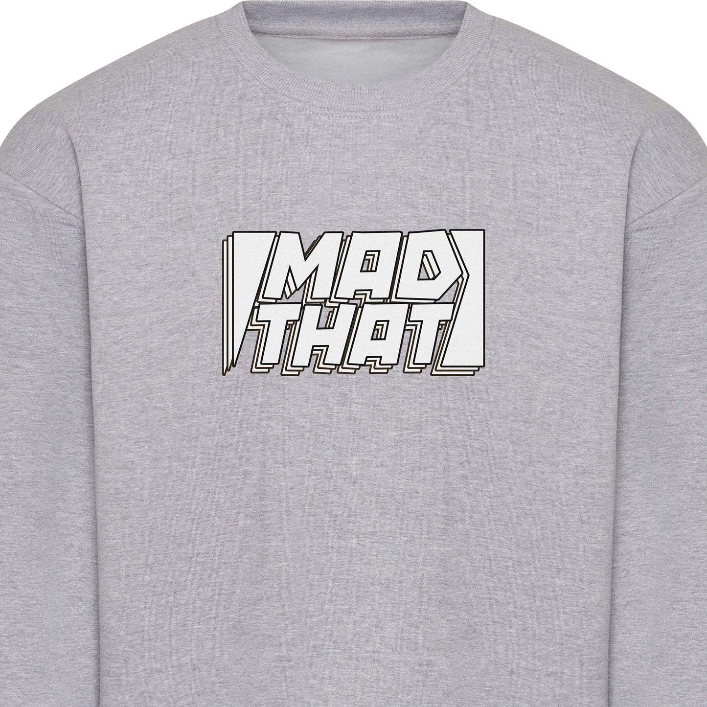 Mad That Full Chest Logo Sweatshirt | White Static