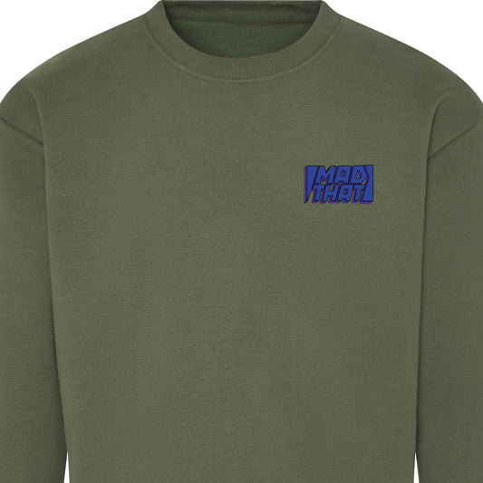 Mad That Left Pocket Logo Sweatshirt | Blue