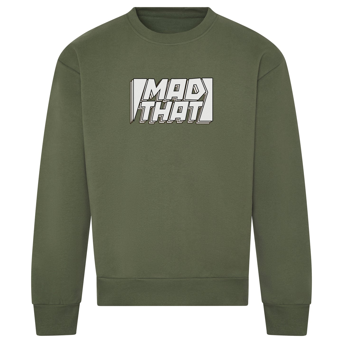 Mad That Full Chest Logo Sweatshirt | White Static