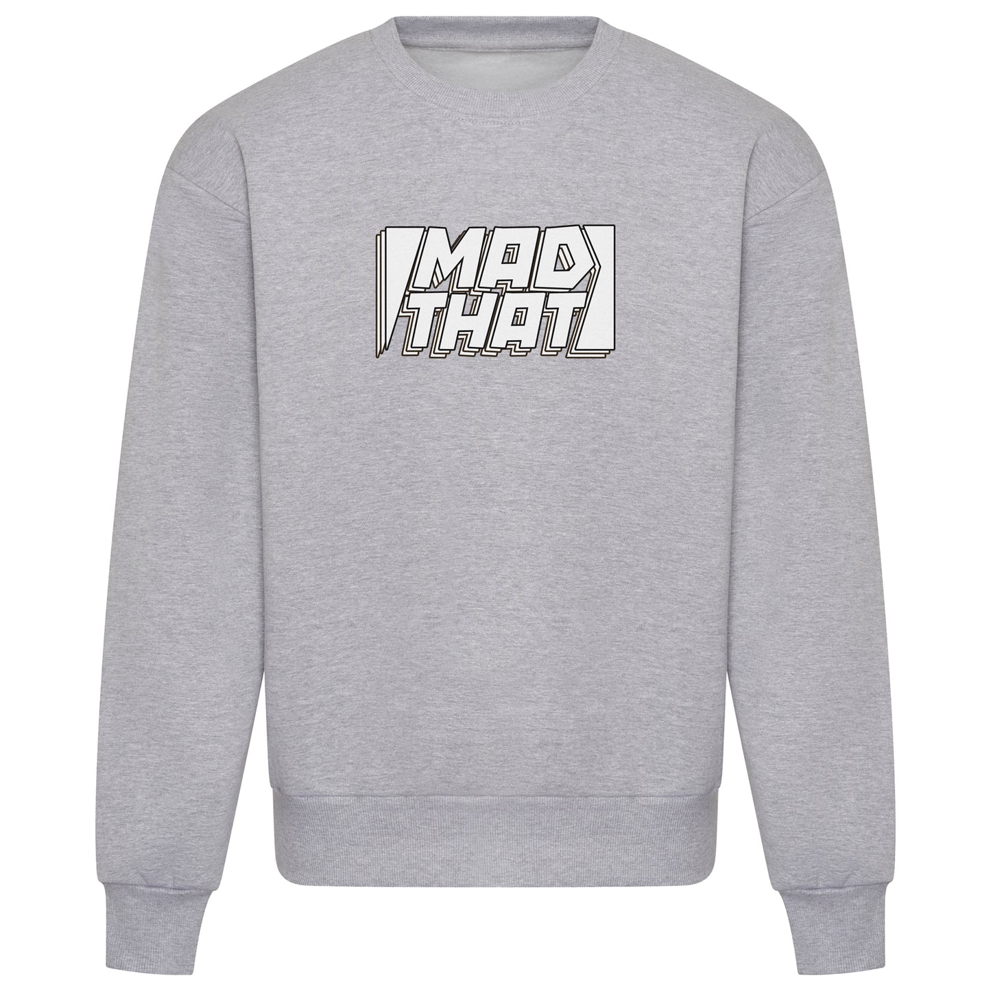 Mad That Full Chest Logo Sweatshirt | White Static