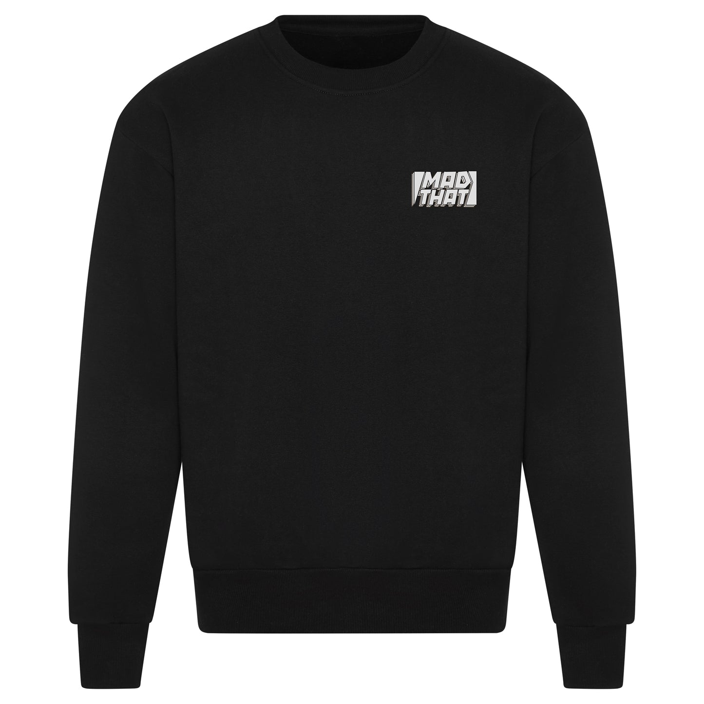 Mad That Left Pocket Logo Sweatshirt | White Static