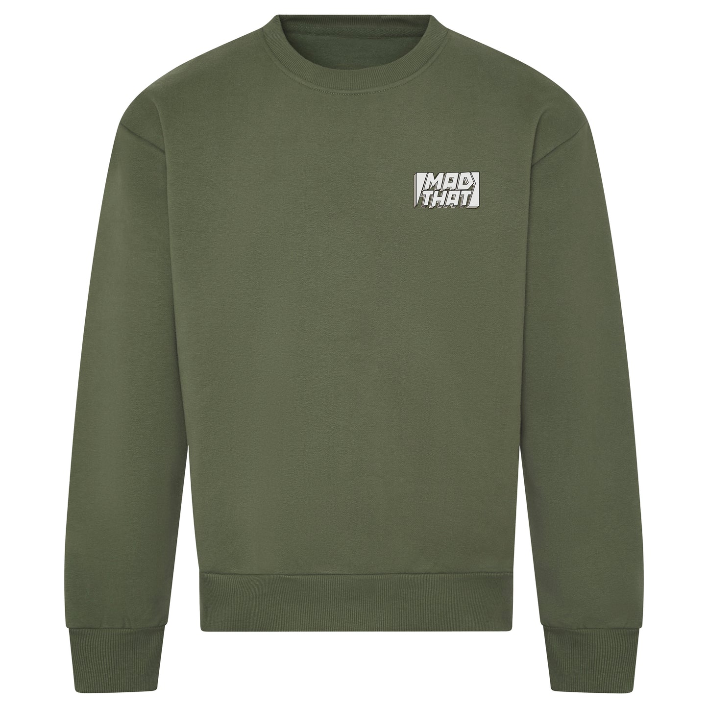 Mad That Left Pocket Logo Sweatshirt | White Static