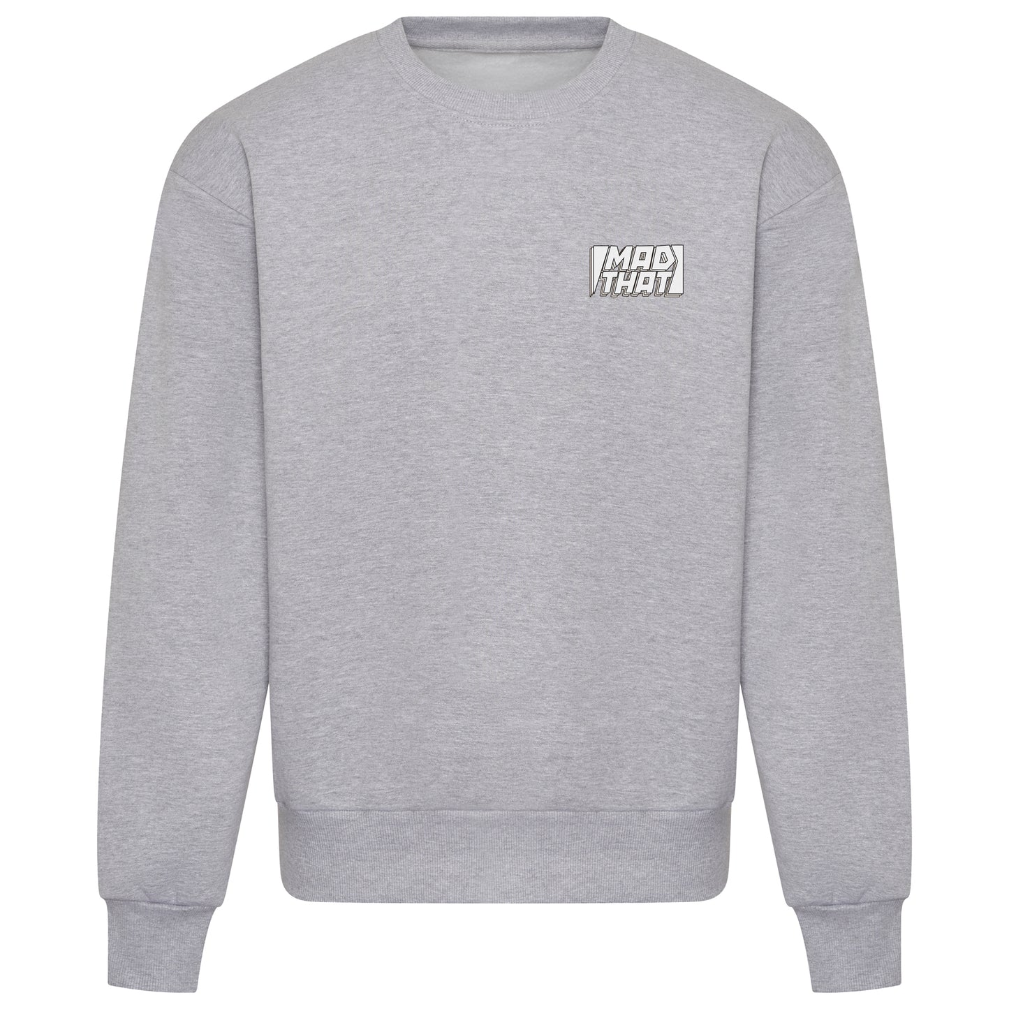Mad That Left Pocket Logo Sweatshirt | White Static
