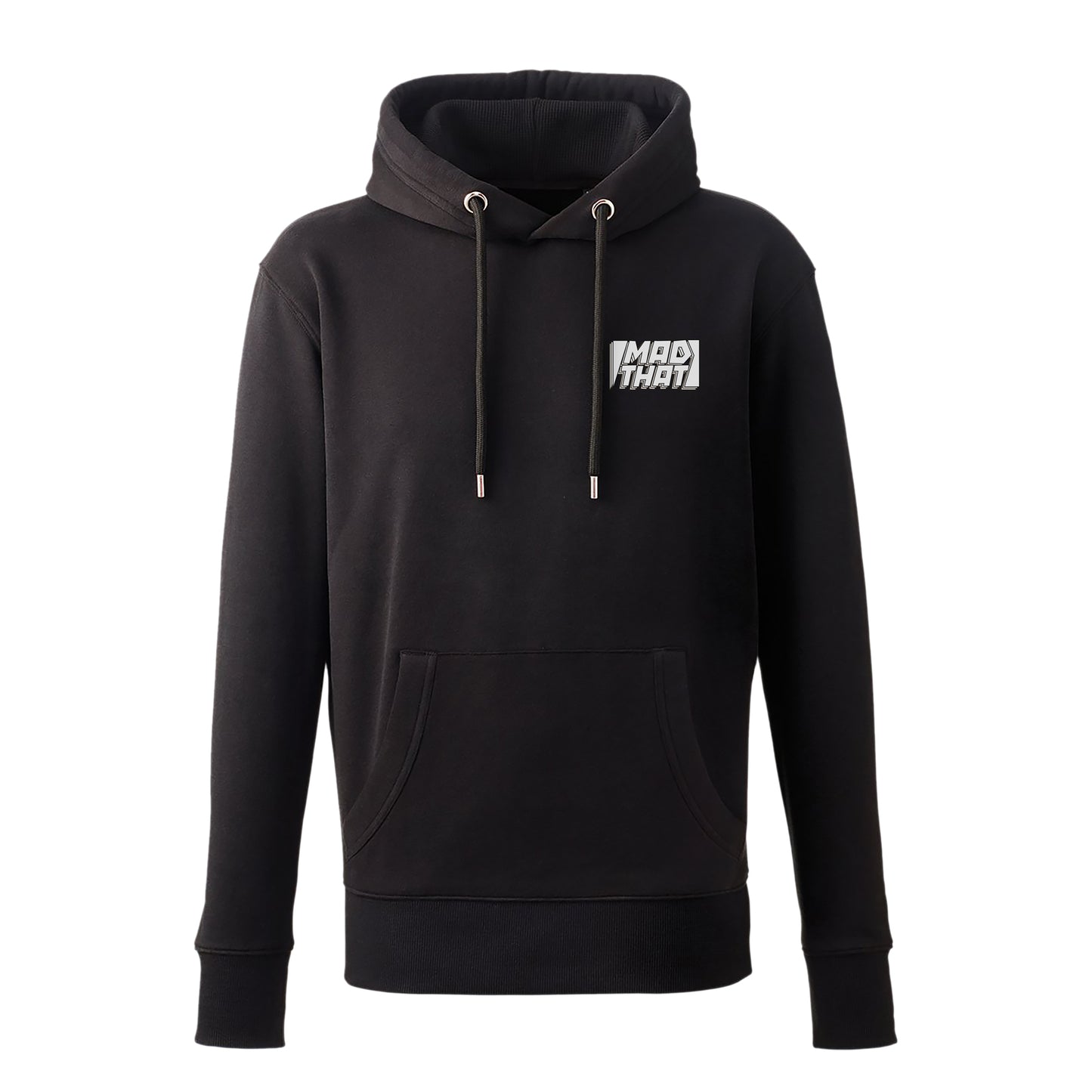 Mad That Left Pocket Logo Hoodie | White Static