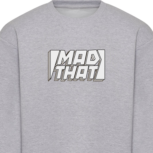 Mad That Full Chest Logo Sweatshirt | White Static