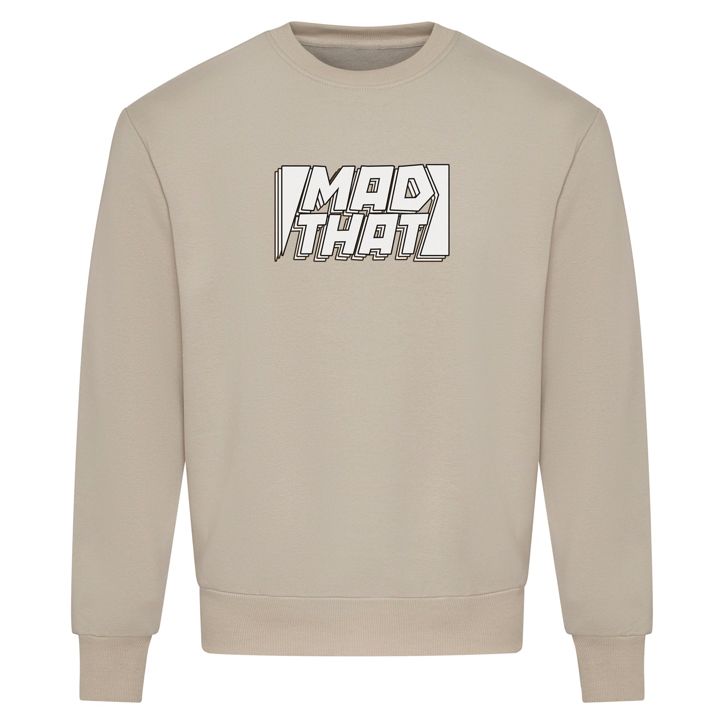 Mad That Full Chest Logo Sweatshirt | White Static