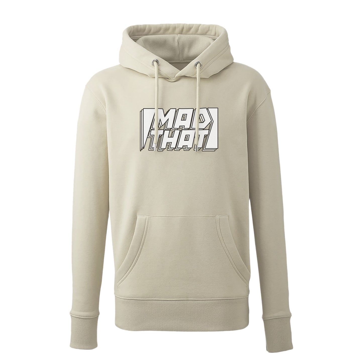 Mad That Full Chest Logo Hoodie | White Static